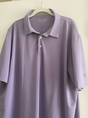 Maelreg Men's Lavender Polo Shirt - Performance Short Sleeve